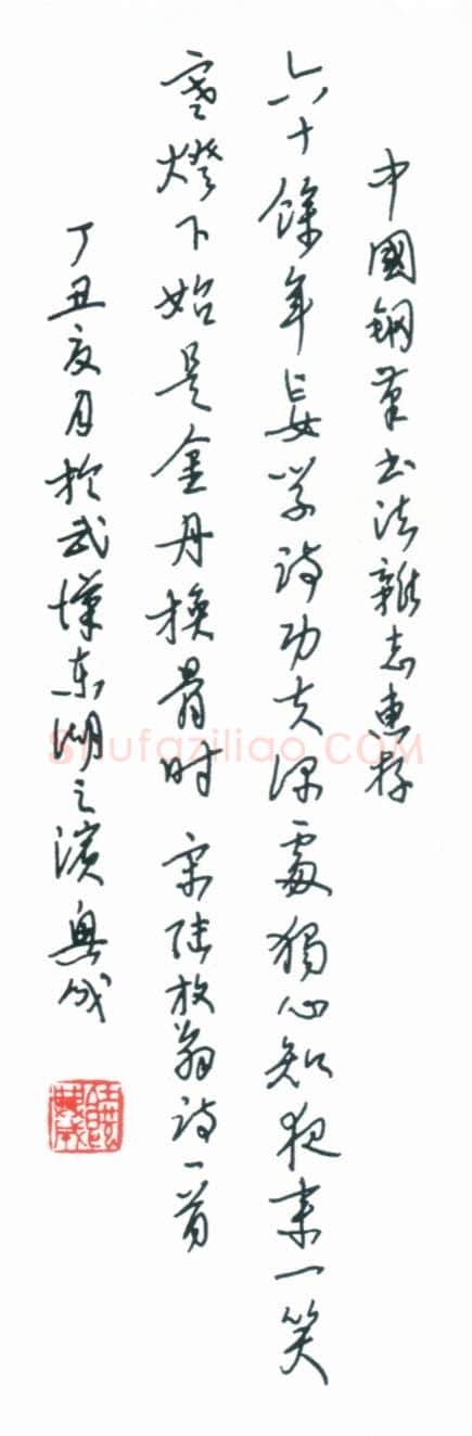 饶兴成手迹,饶兴成硬笔书法作品