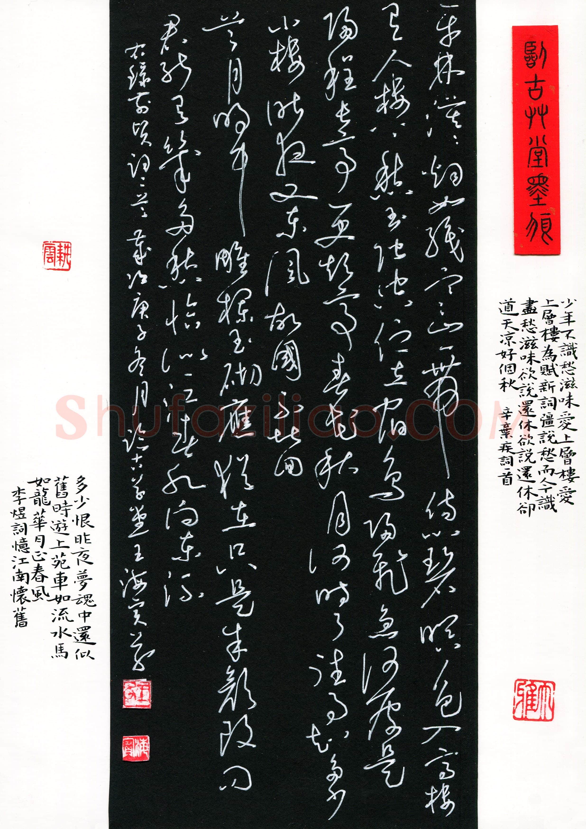 王海宾(成人组 草书 精品奖)硬笔书法大赛获奖作品,王海宾硬笔书法作品