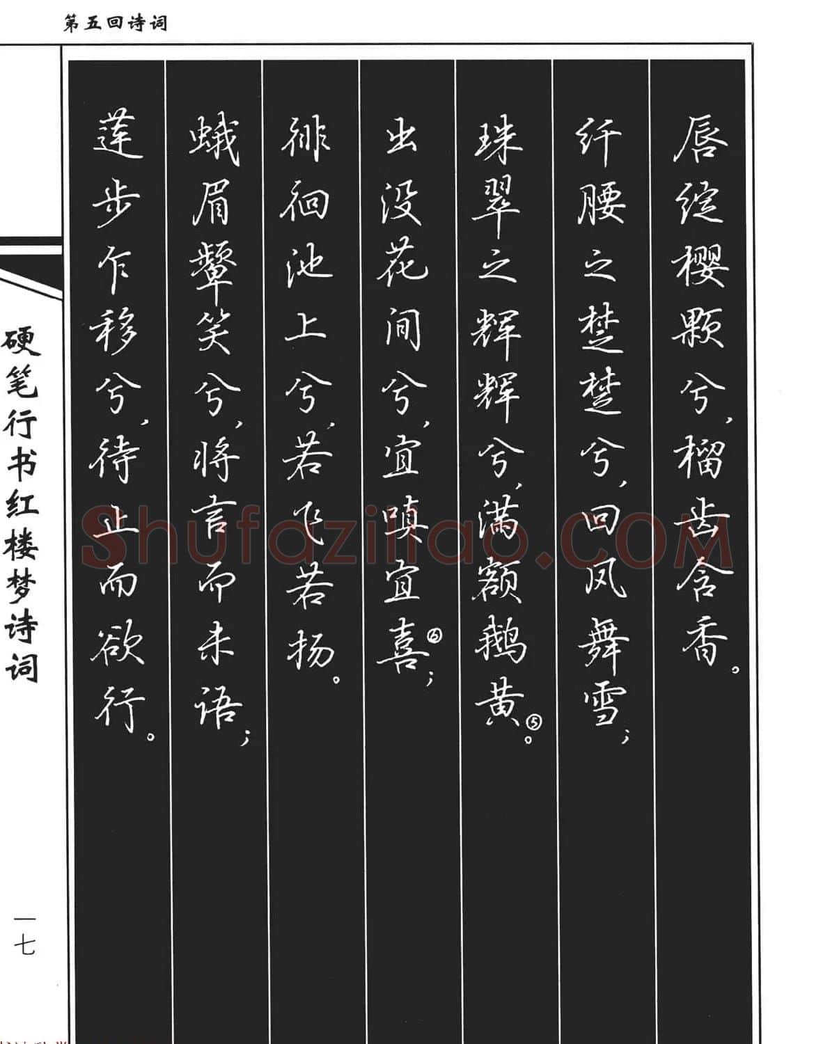吴玉生钢笔字帖欣赏《硬笔行书红楼梦诗词》 | 硬笔书法字帖
