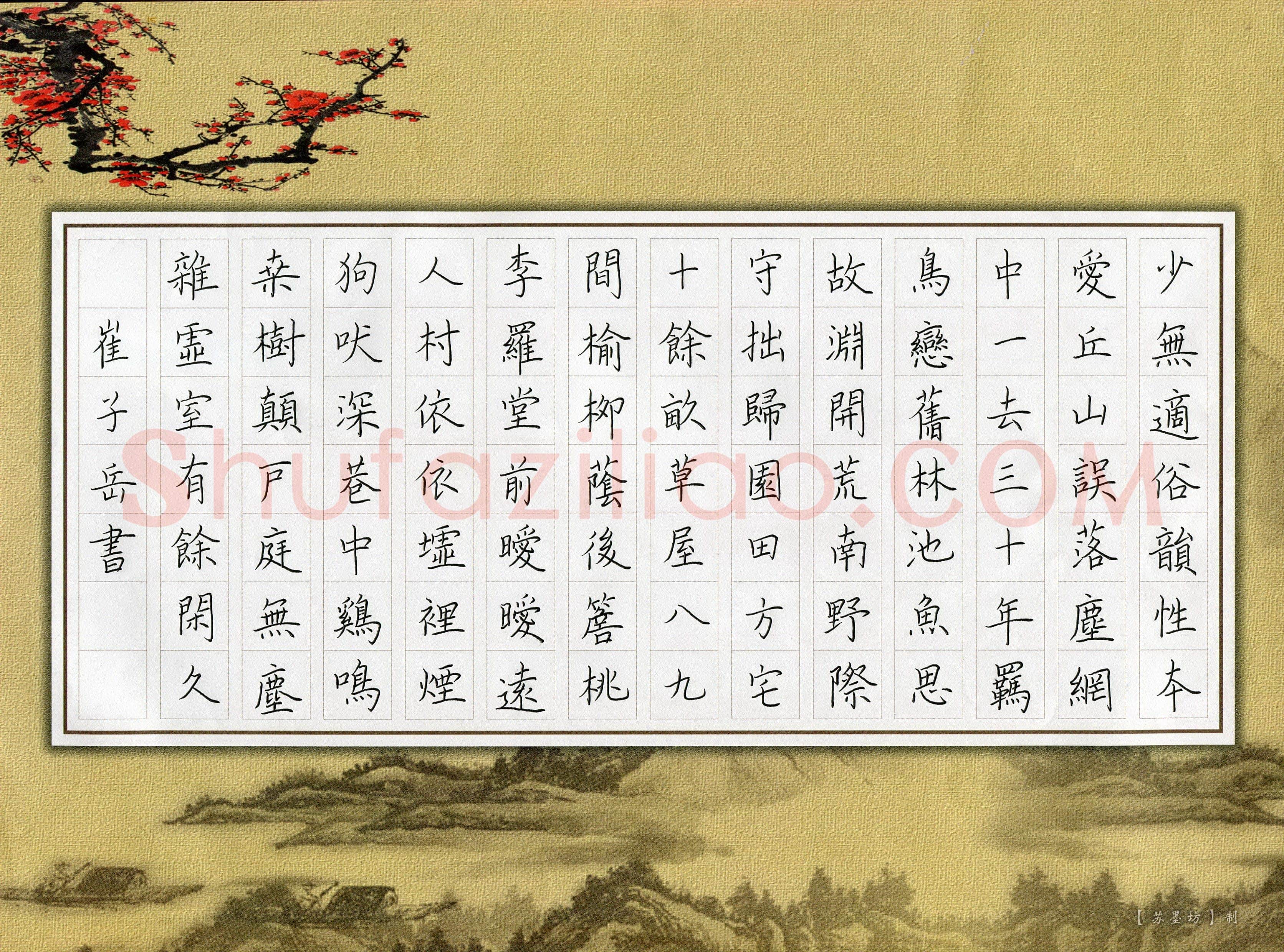 崔子岳(少儿组 13岁 银奖)硬笔书法大赛获奖作品,崔子岳硬笔书法作品