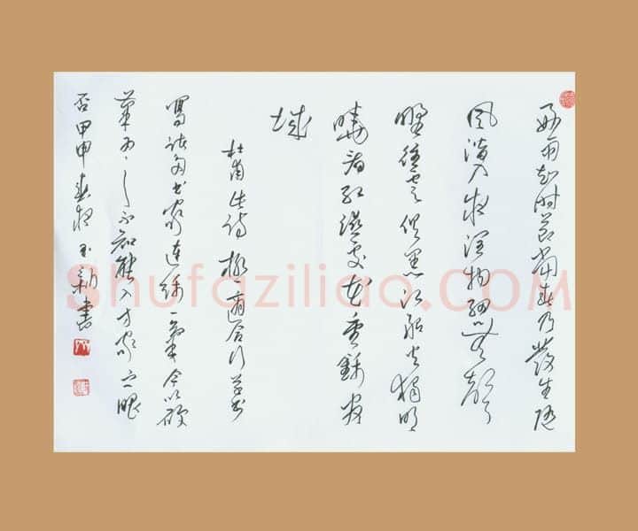 齐玉新硬笔行草杜甫诗,齐玉新硬笔书法作品