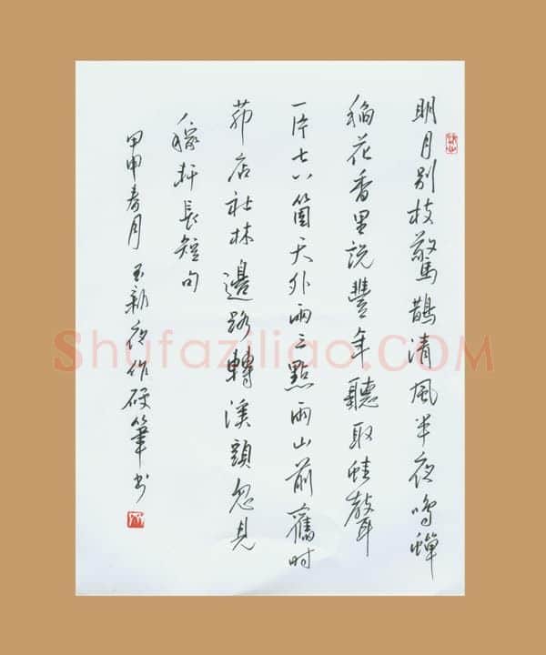 齐玉新硬笔行草辛弃疾词,齐玉新硬笔书法作品