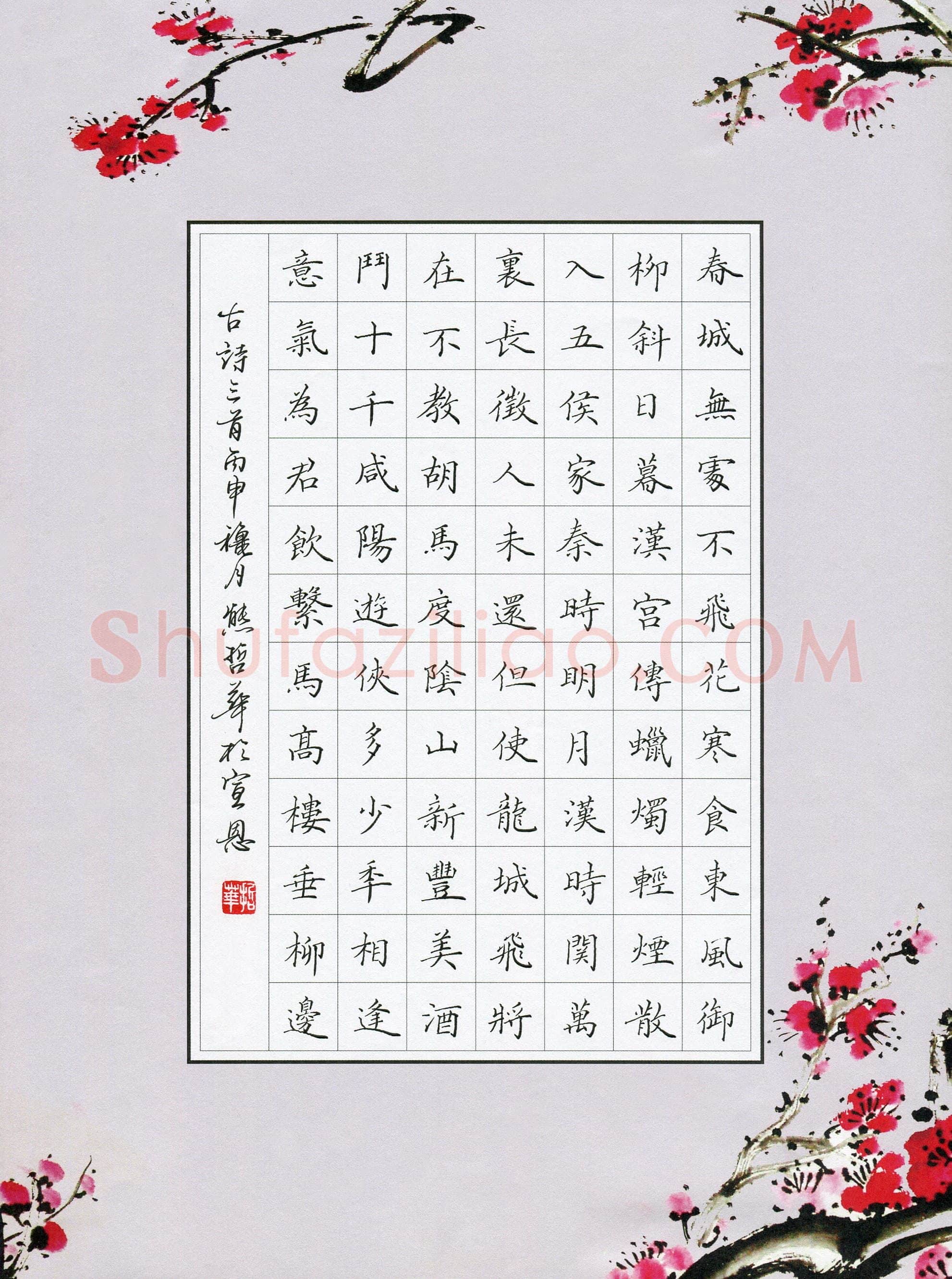 熊哲华(成人组)硬笔书法大赛入围作品选登,熊哲华硬笔书法作品