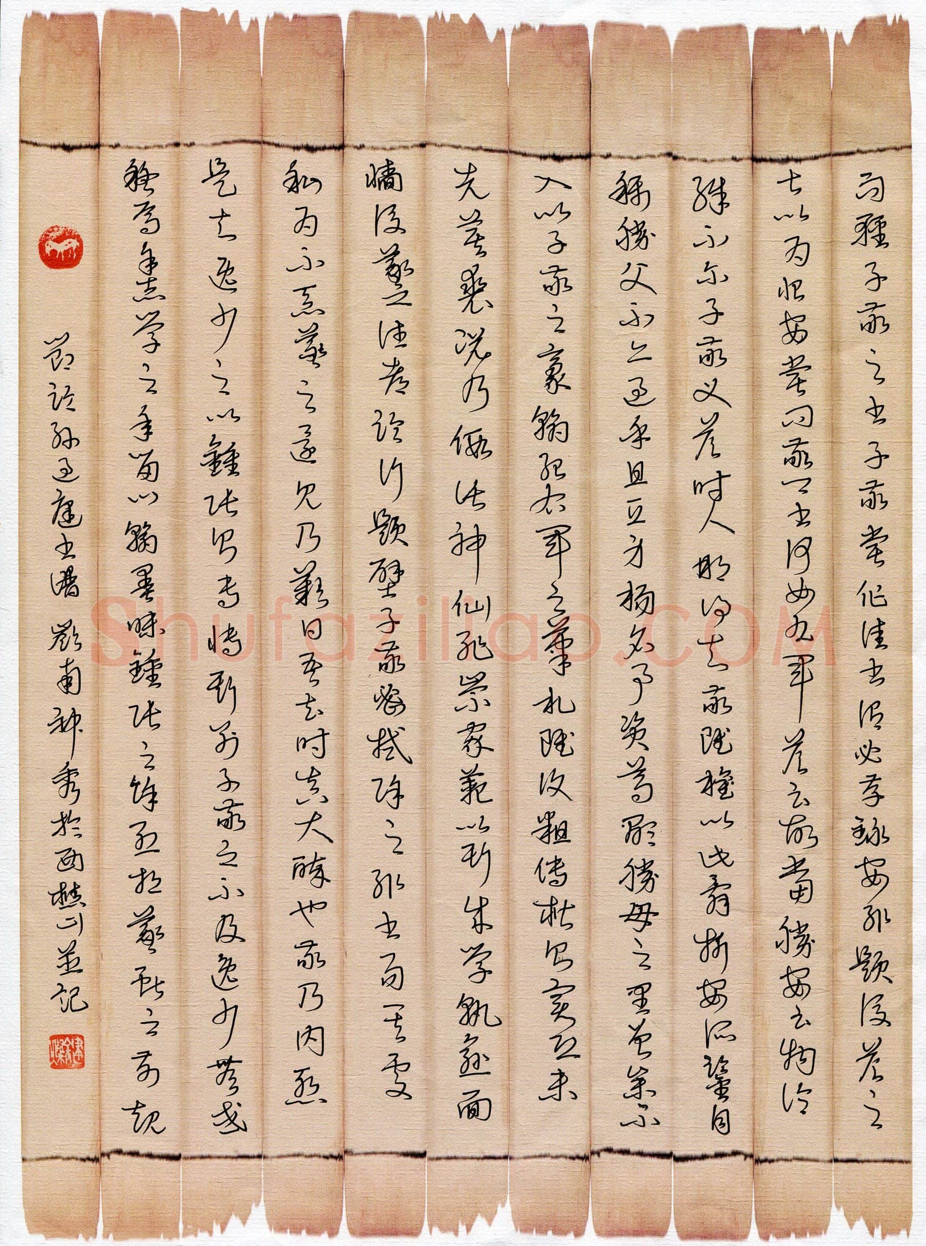 梁键灿硬笔草书孙过庭书谱节录,梁键灿硬笔书法作品