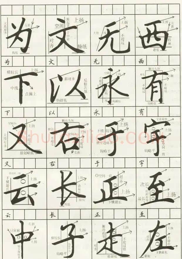 田英章作文常用120字解析 | 钢笔书法字帖