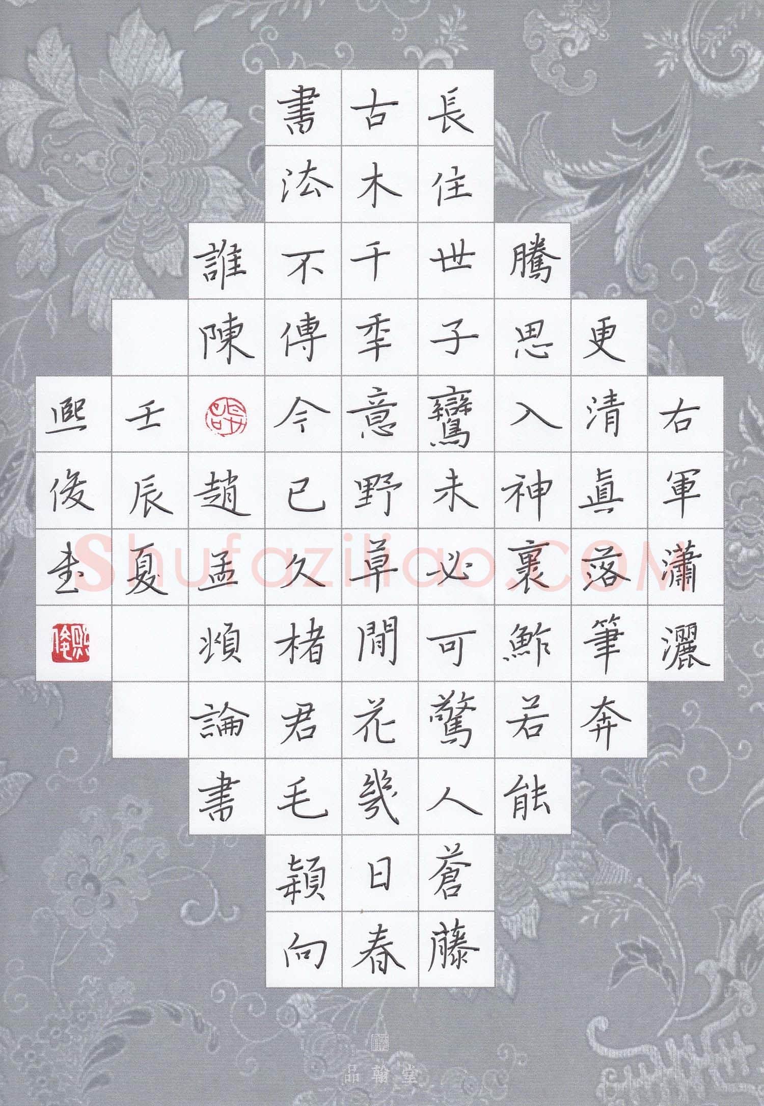 金熙俊硬笔楷书赵孟頫书论,金熙俊硬笔书法作品
