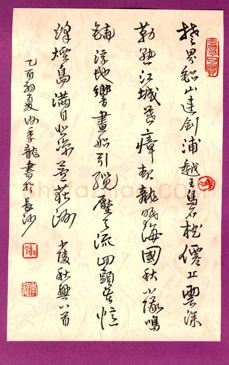 谢季龙硬笔行书杜甫秋兴八首,谢季龙硬笔书法作品
