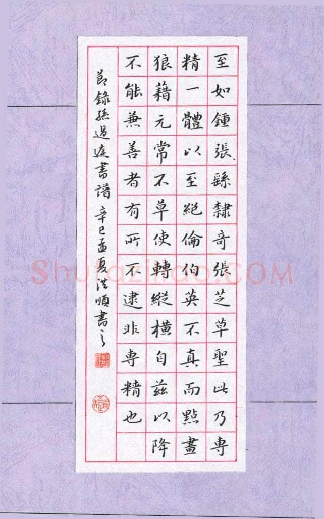 彭洪顺硬笔楷书节录孙过庭书谱,彭洪顺硬笔书法作品