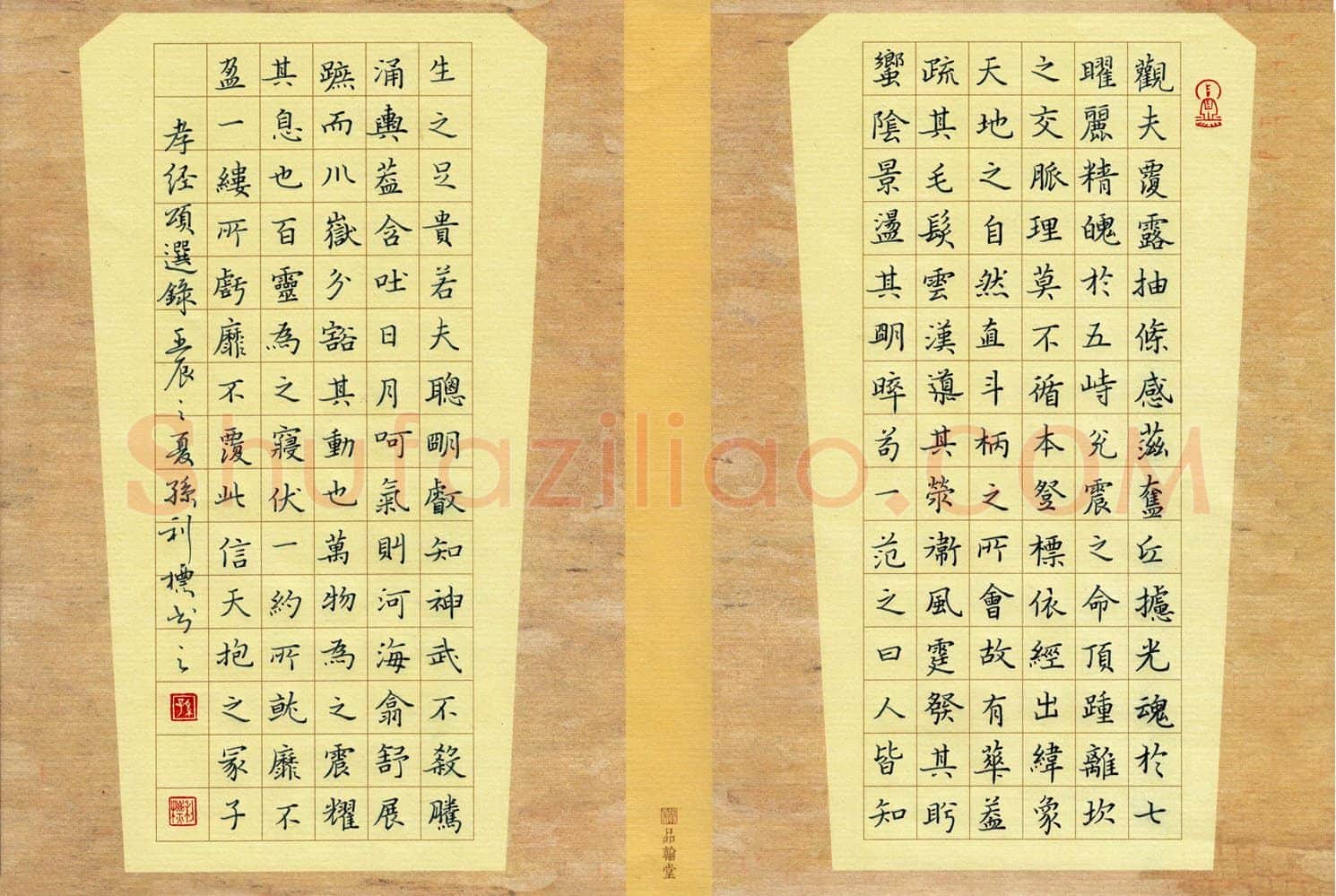 孙利标硬笔楷书孝经颂选录,孙利标硬笔书法作品