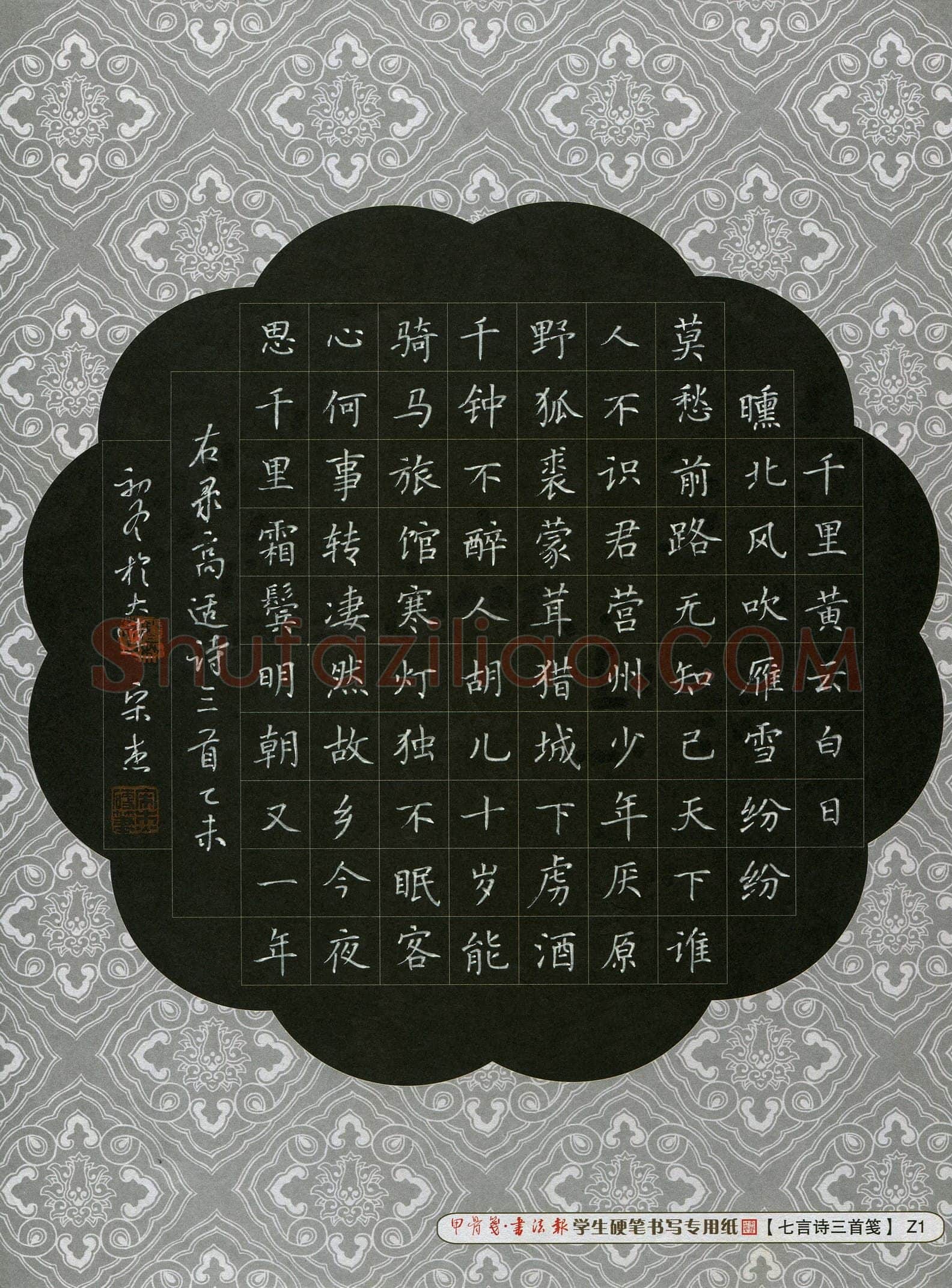 宋杰(成人组)硬笔书法大赛入围作品选登,宋杰硬笔书法作品