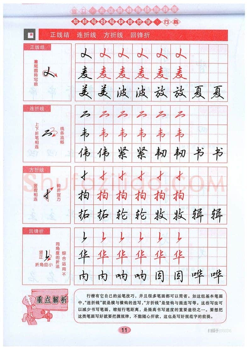 吴玉生硬笔硬笔字帖,摘自吴玉生《怎样写好写快规范字》行楷字帖