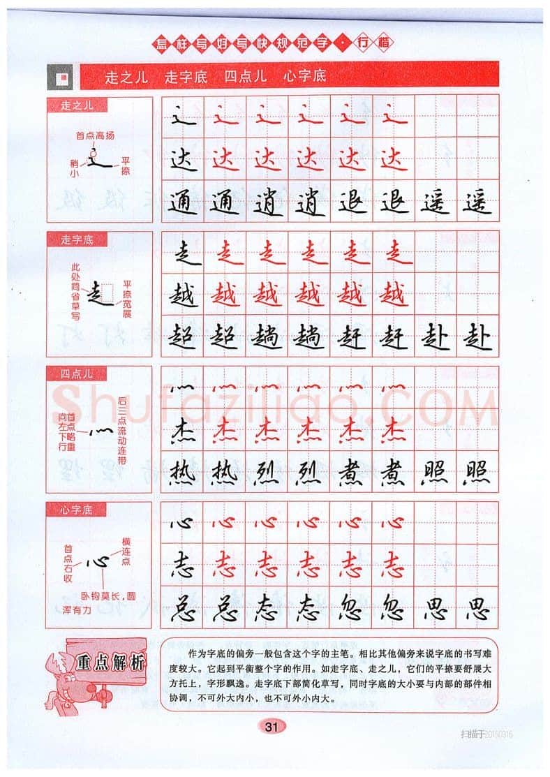 吴玉生硬笔硬笔字帖,摘自吴玉生《怎样写好写快规范字》行楷字帖