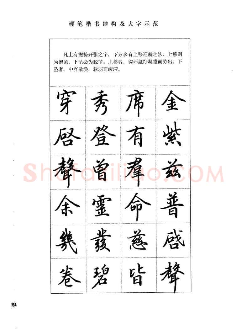 田英章硬笔楷书字帖,摘自田英章硬笔楷书标准教程字帖