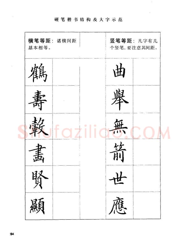 田英章硬笔楷书字帖,摘自田英章硬笔楷书标准教程字帖