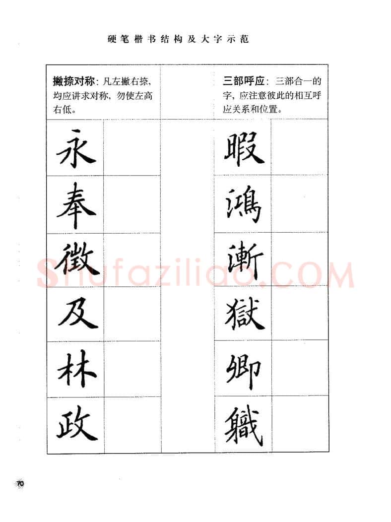 田英章硬笔楷书字帖,摘自田英章硬笔楷书标准教程字帖
