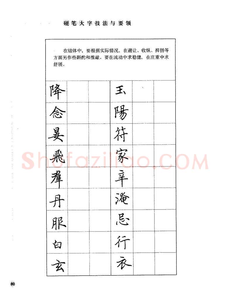 田英章硬笔楷书字帖,摘自田英章硬笔楷书标准教程字帖