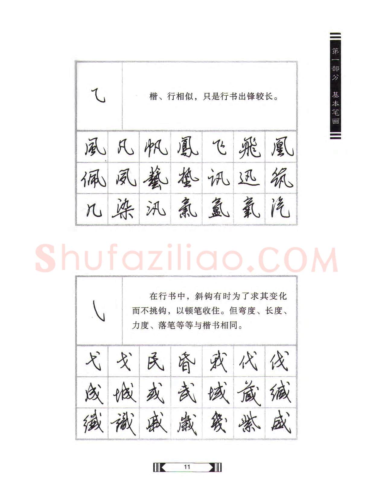 田英章硬笔行书字帖,摘自田英章硬笔行书标准教程(完整版)字帖