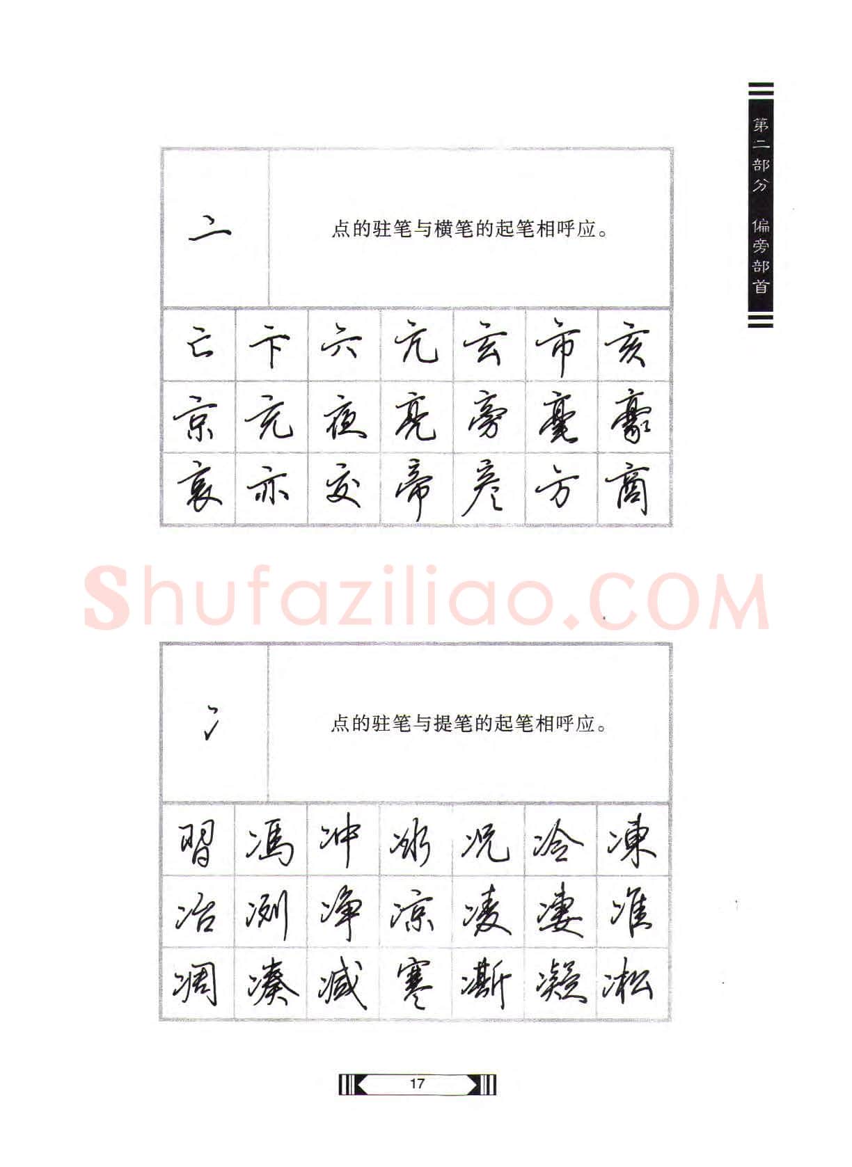 田英章硬笔行书字帖,摘自田英章硬笔行书标准教程(完整版)字帖