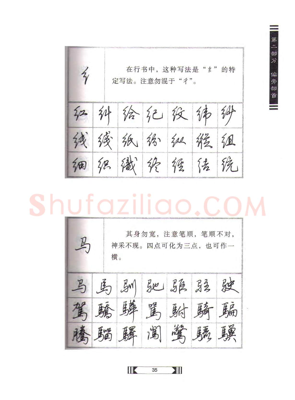 田英章硬笔行书字帖,摘自田英章硬笔行书标准教程(完整版)字帖