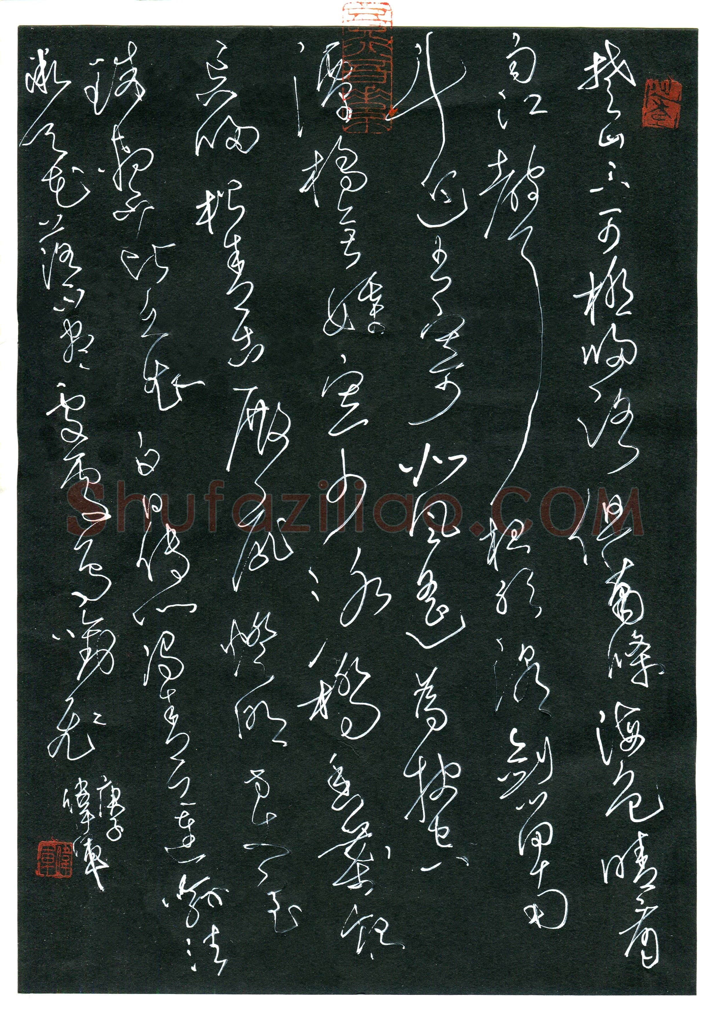 文伟军(成人组 草书 银奖)硬笔书法大赛获奖作品,文伟军硬笔书法作品