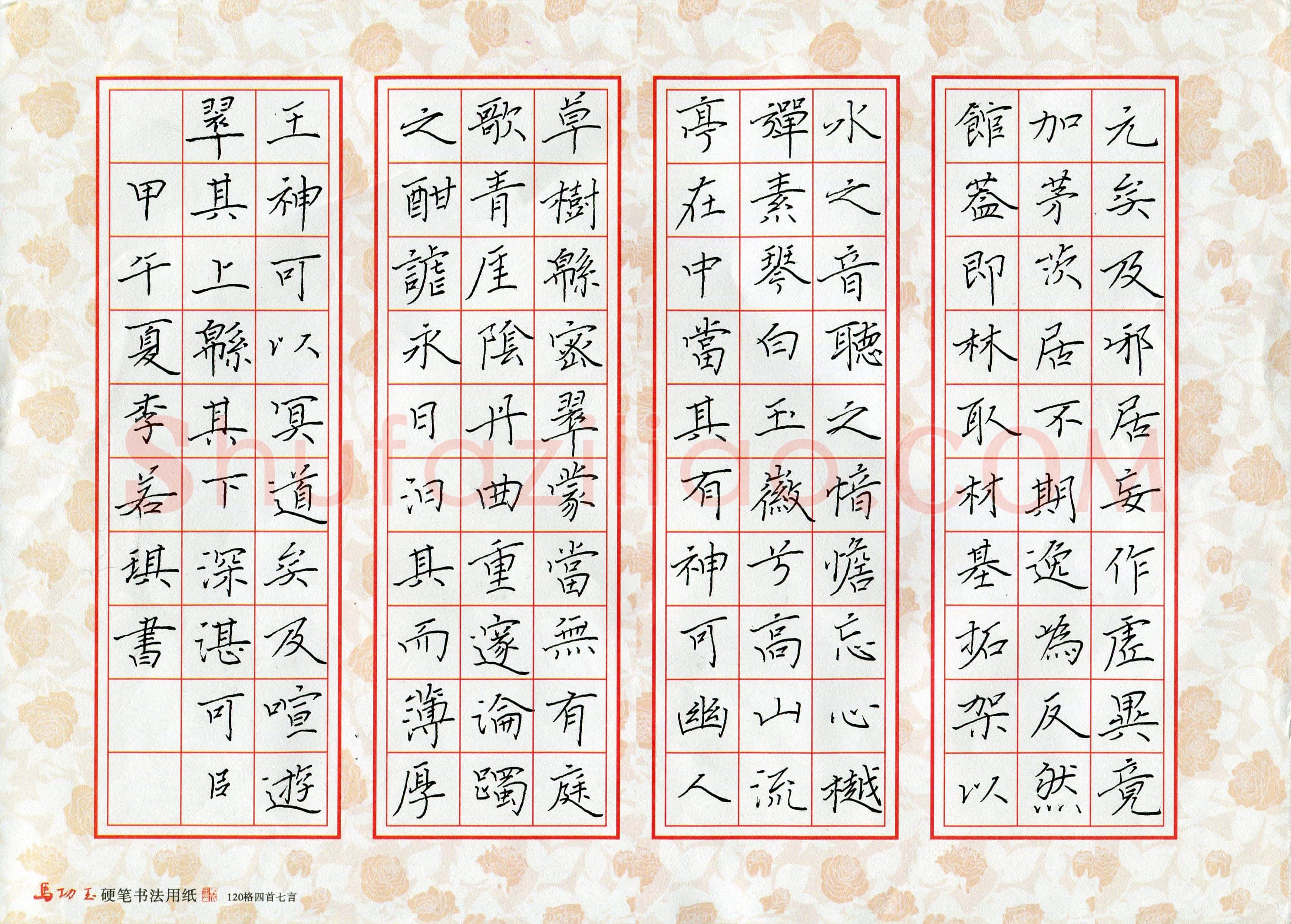 李若琪(少儿组 12岁 铜奖)硬笔书法大赛获奖作品,李若琪硬笔书法作品