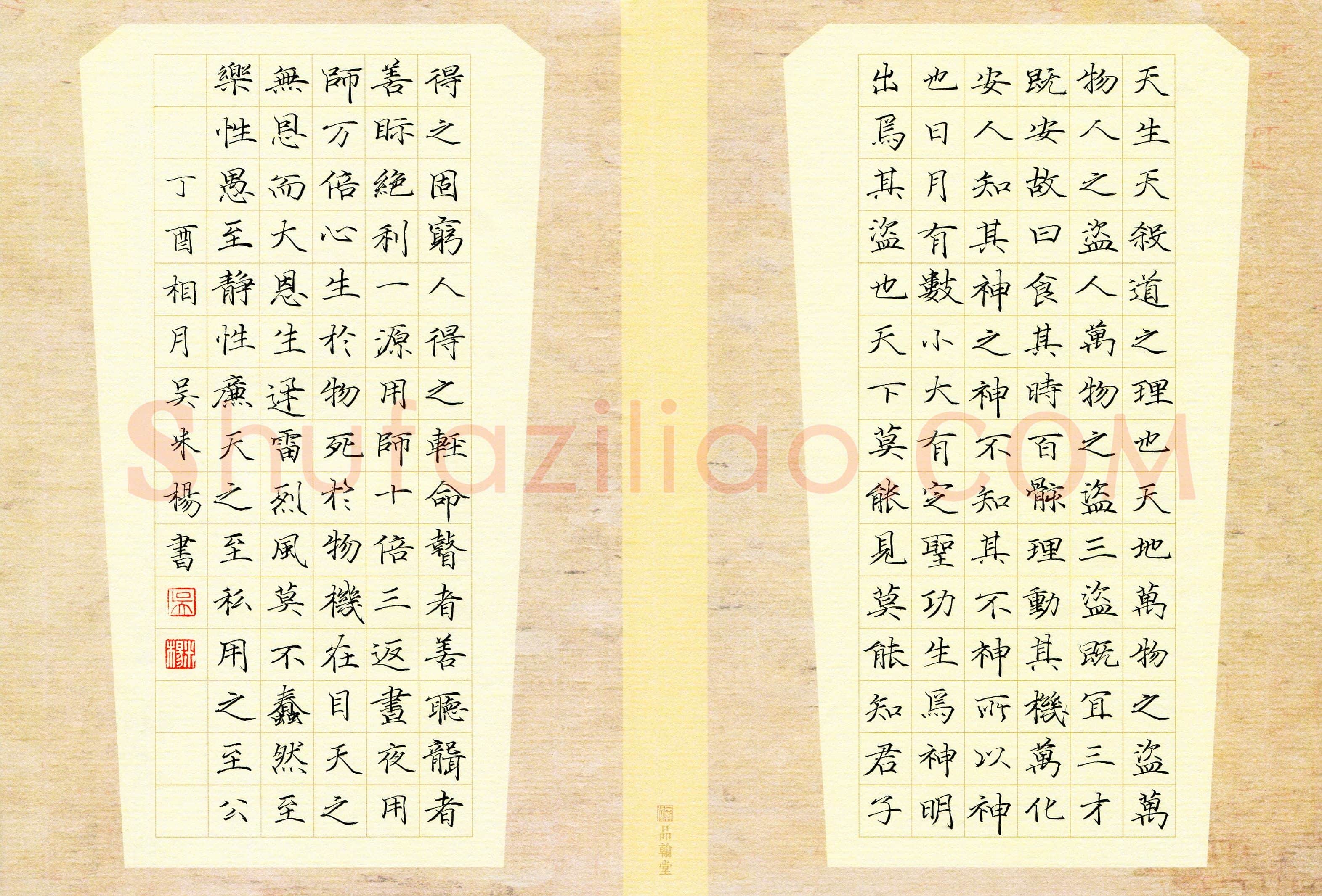 吴米杨(少儿组 13岁 特等奖)硬笔书法大赛获奖作品,吴米杨硬笔书法作品