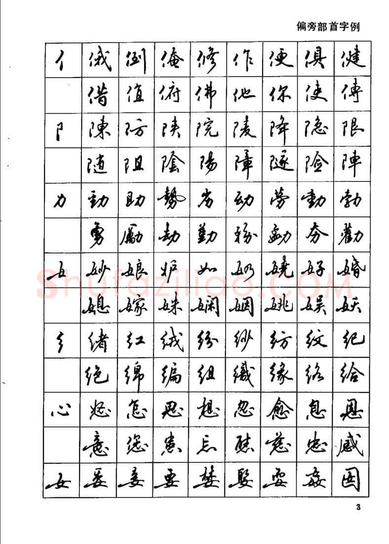 田英章硬笔行书字帖,摘自田英章钢笔行书实用技法字帖
