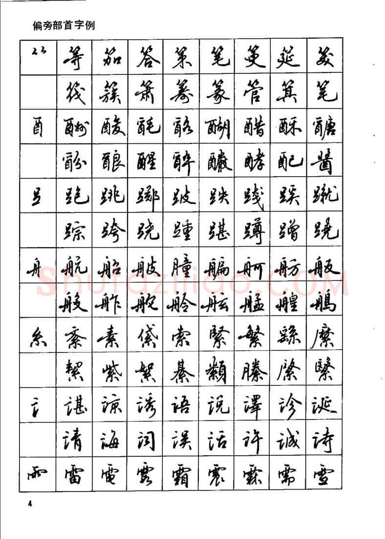田英章硬笔行书字帖,摘自田英章钢笔行书实用技法字帖