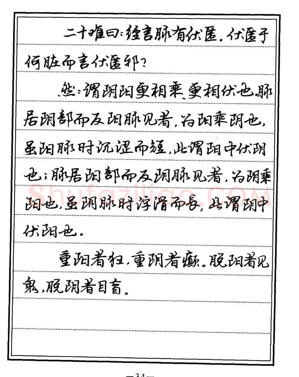 苏德生书法《中医经典钢笔字帖难经》 | 硬笔书法字帖