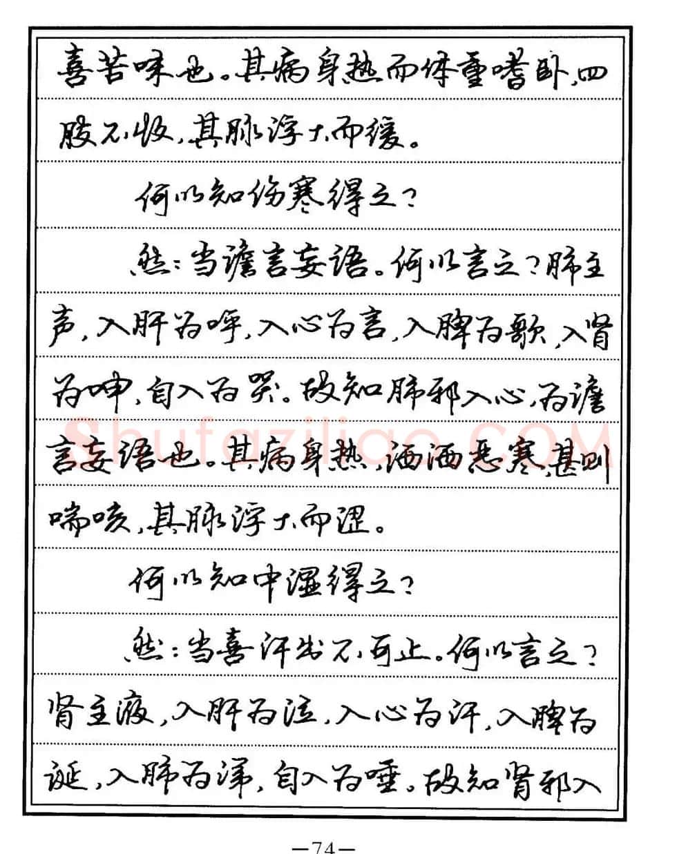 苏德生书法《中医经典钢笔字帖难经》 | 硬笔书法字帖