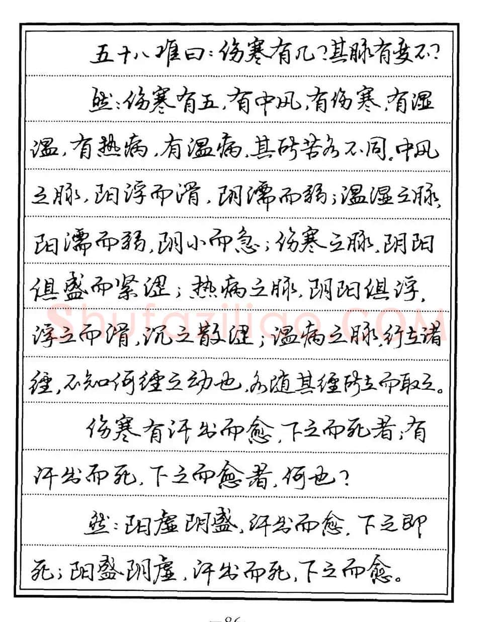 苏德生书法《中医经典钢笔字帖难经》 | 硬笔书法字帖