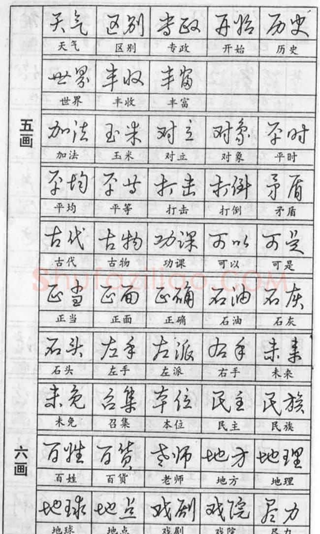 黄若舟经典字帖《怎样快写钢笔字》 | 硬笔书法字帖