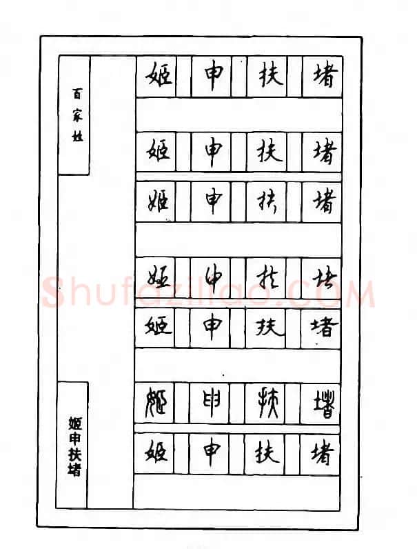 钢笔七体字帖《顾仲安书百家姓》 | 硬笔书法字帖