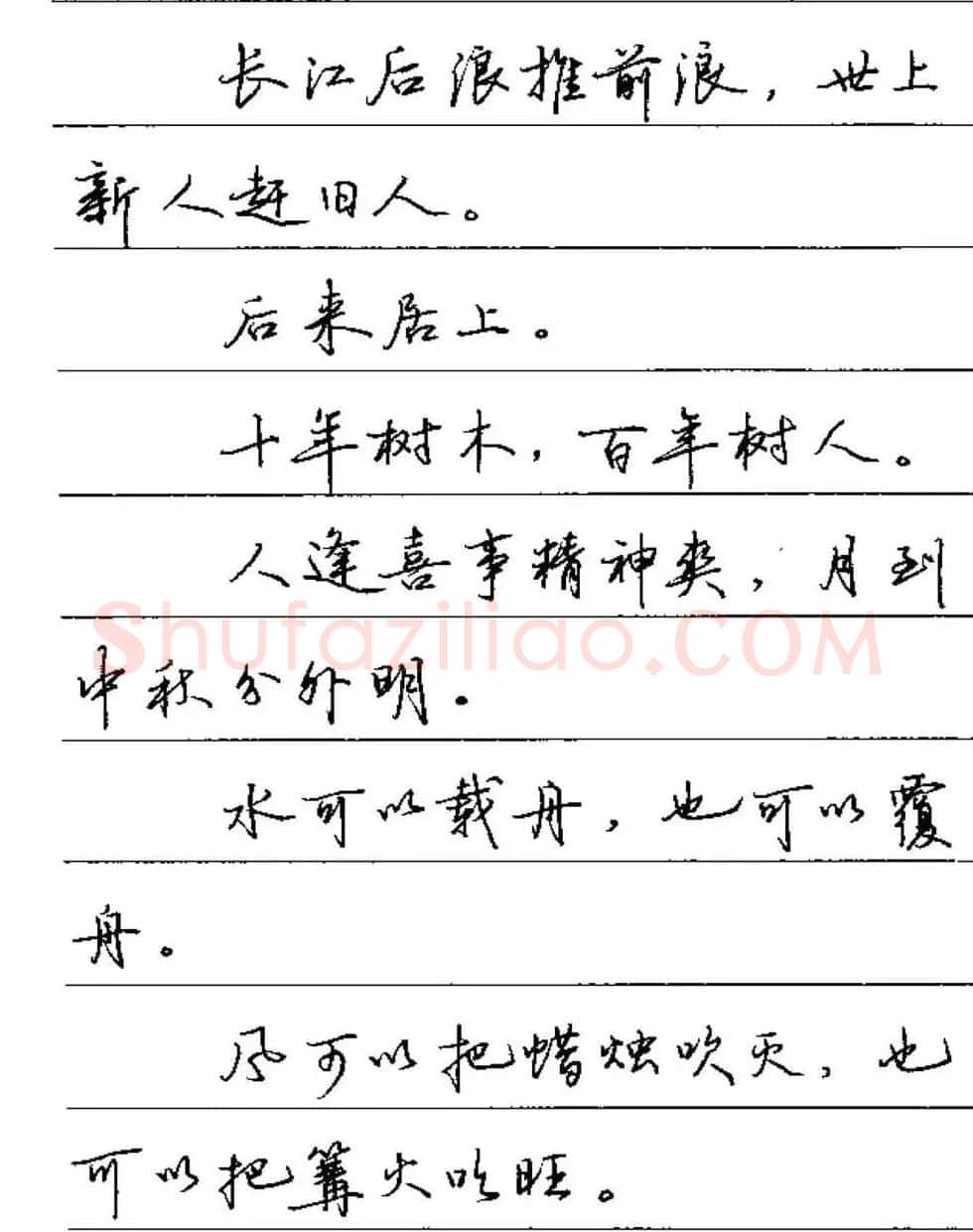 卢中南硬笔字帖《谚语名句》行书篇 | 钢笔书法字帖