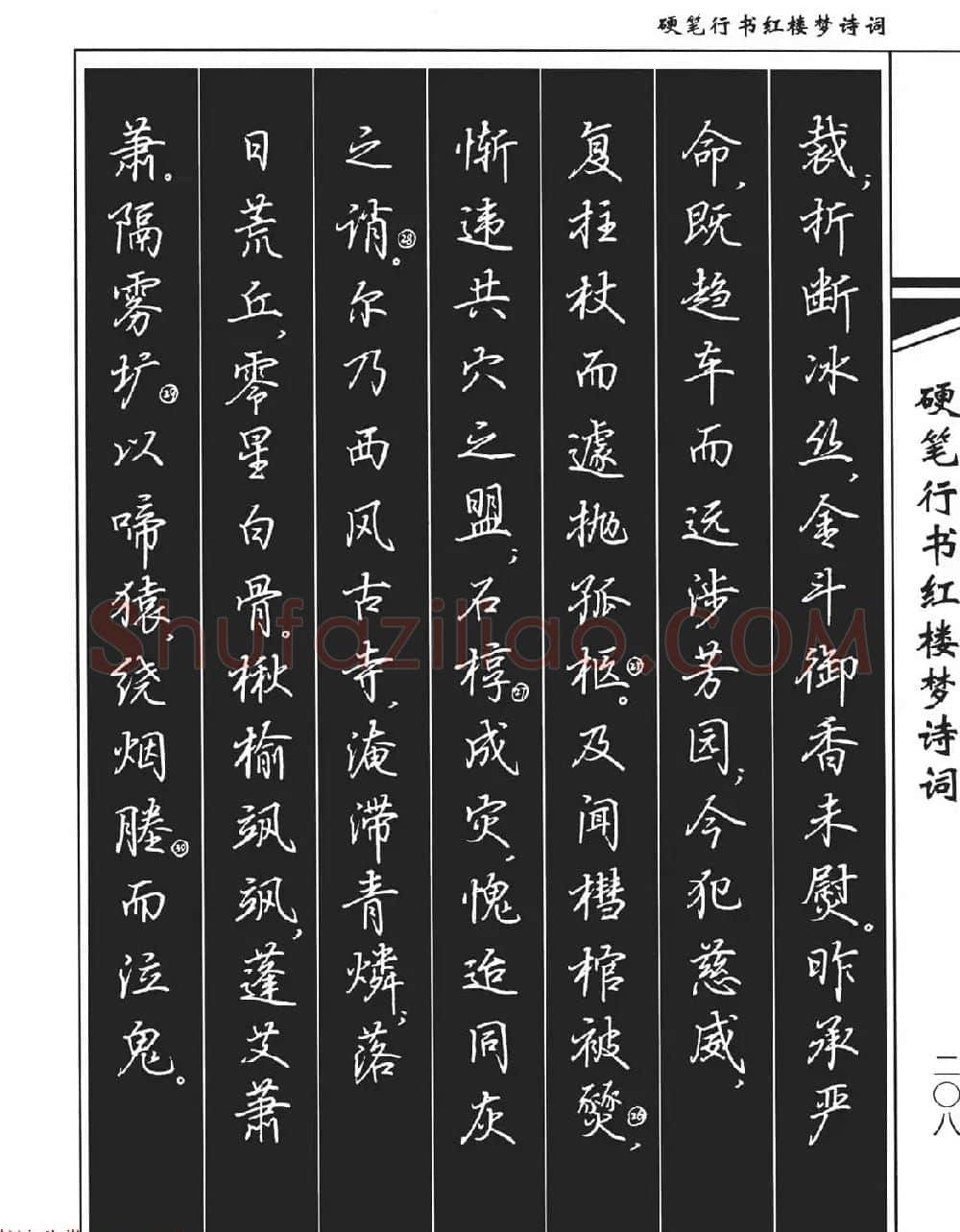 吴玉生钢笔字帖欣赏《硬笔行书红楼梦诗词》 | 硬笔书法字帖
