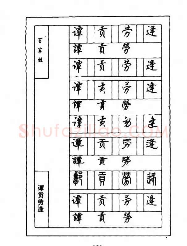 钢笔七体字帖《顾仲安书百家姓》 | 硬笔书法字帖