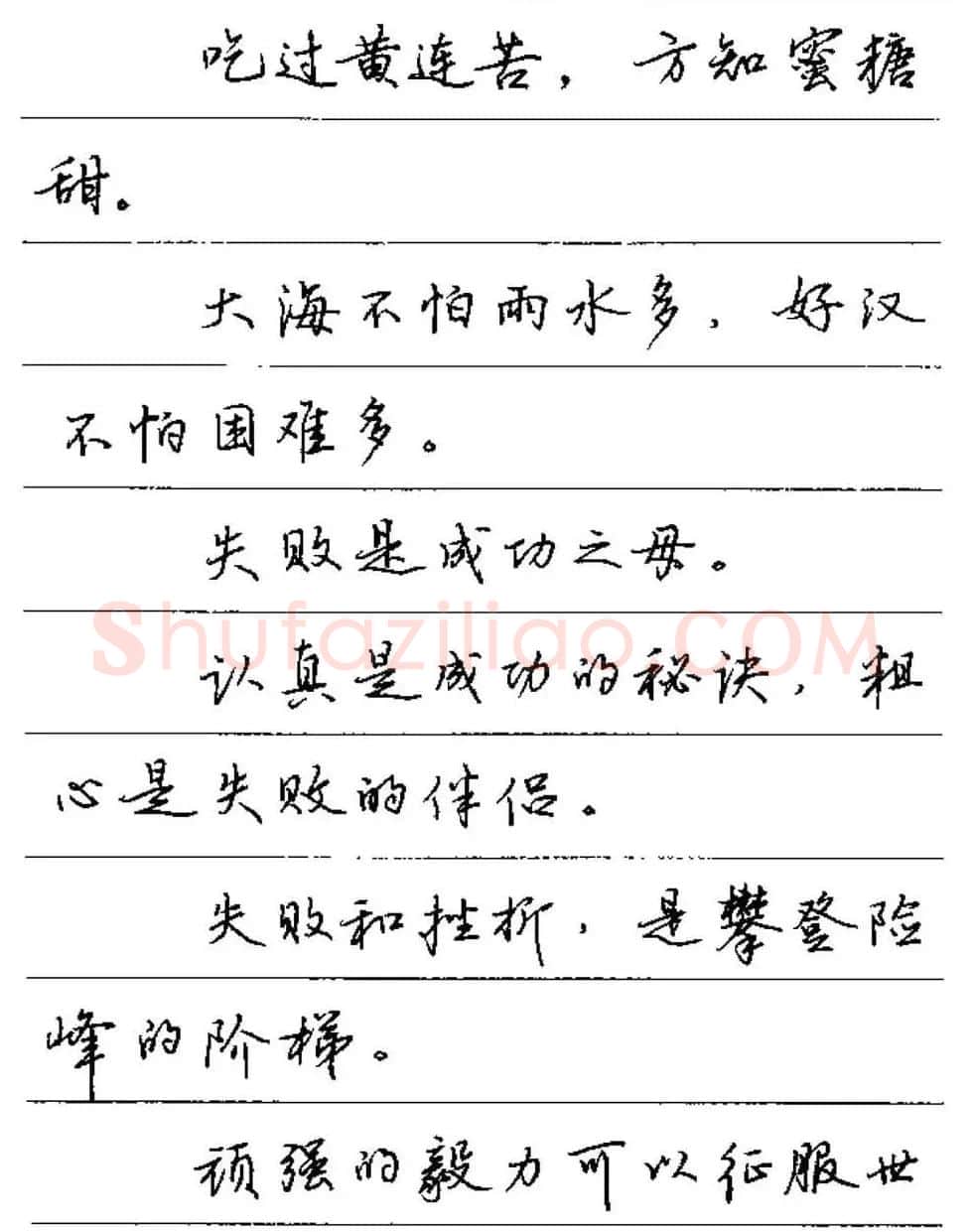 卢中南硬笔字帖《谚语名句》行书篇 | 钢笔书法字帖