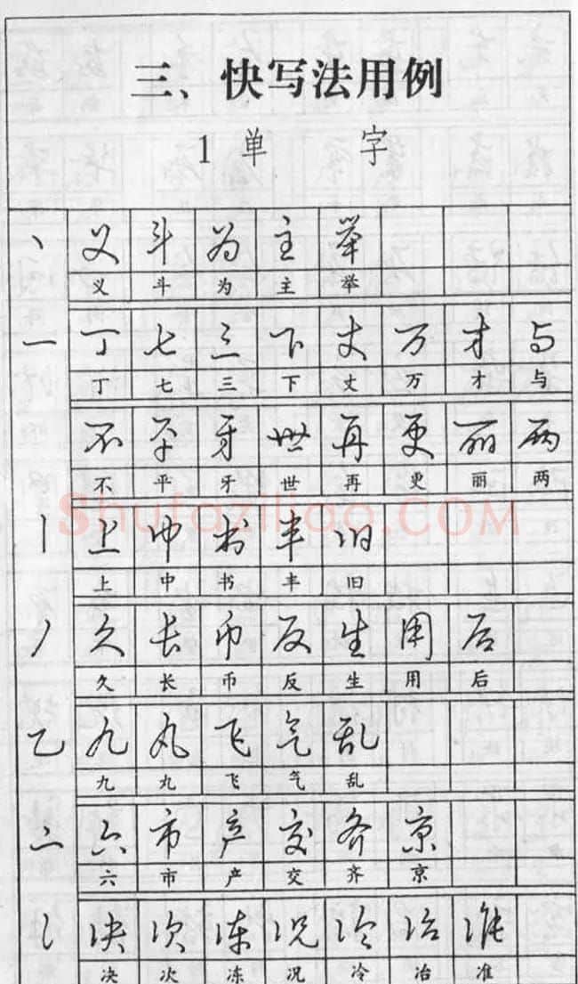 黄若舟经典字帖《怎样快写钢笔字》 | 硬笔书法字帖