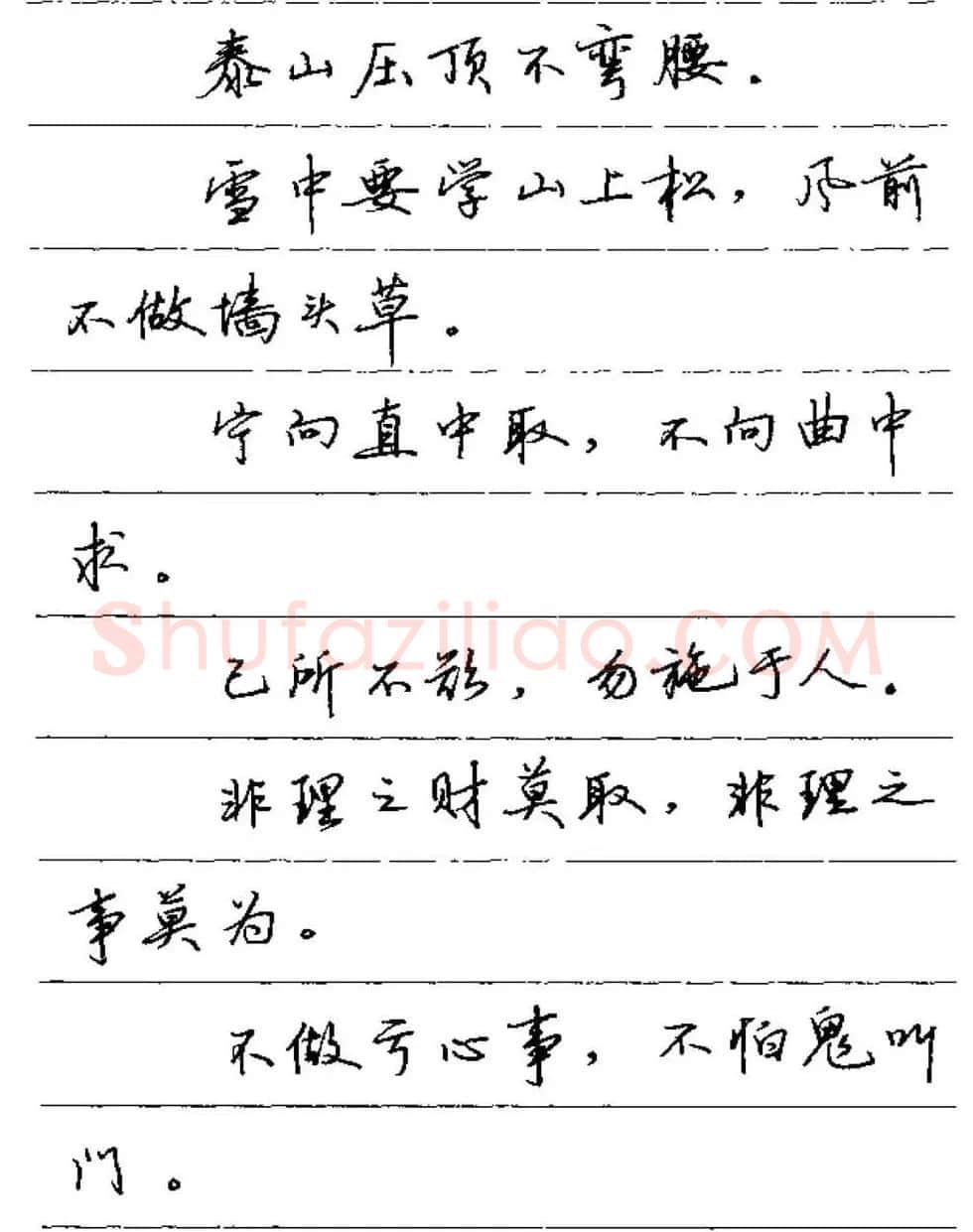 卢中南硬笔字帖《谚语名句》行书篇 | 钢笔书法字帖