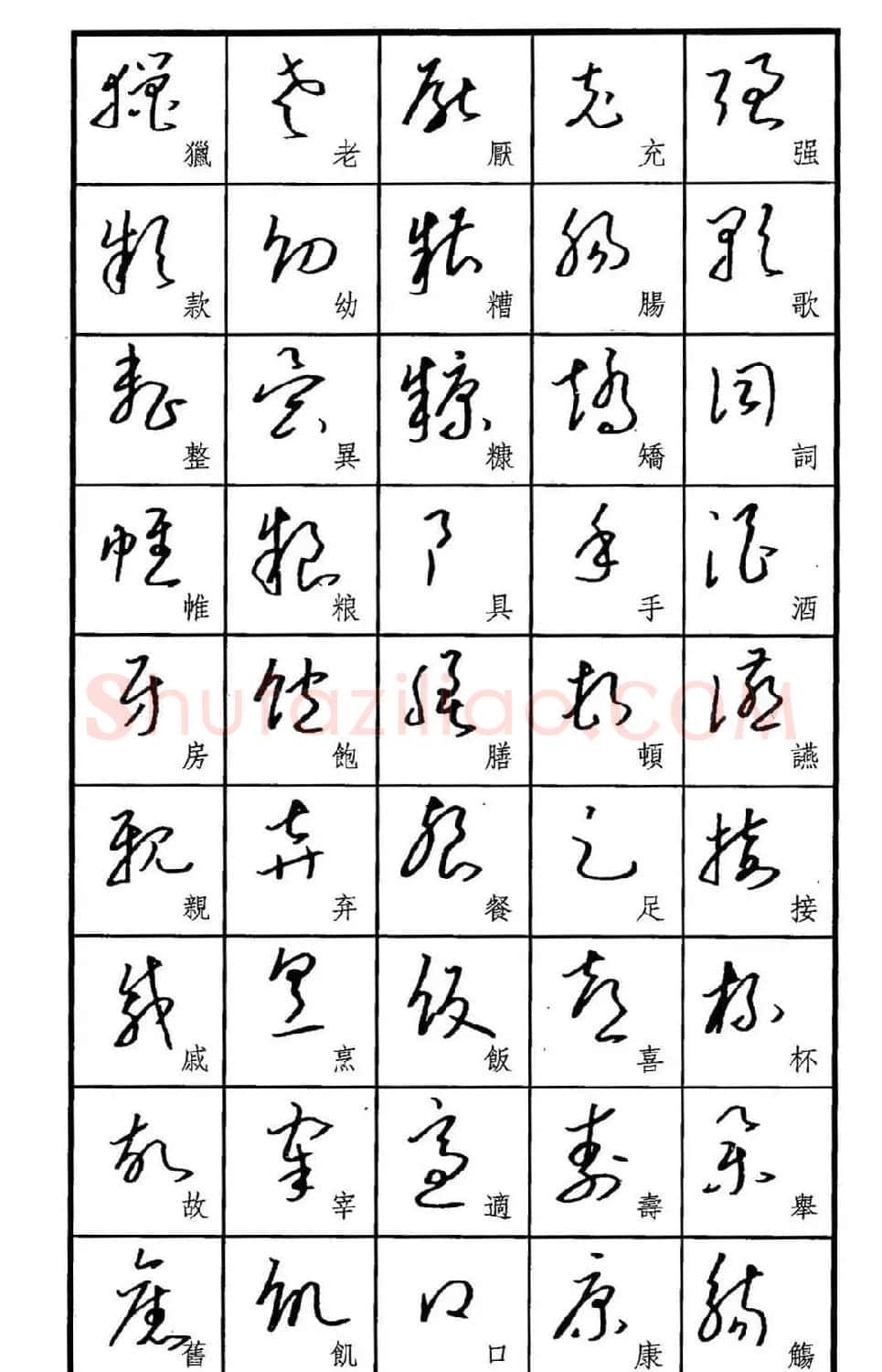 梧桐钢笔书帖《标准草书范字》 | 硬笔书法字帖