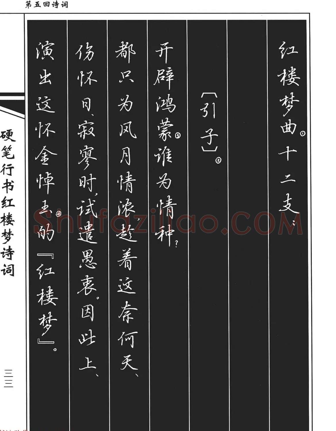 吴玉生钢笔字帖欣赏《硬笔行书红楼梦诗词》 | 硬笔书法字帖
