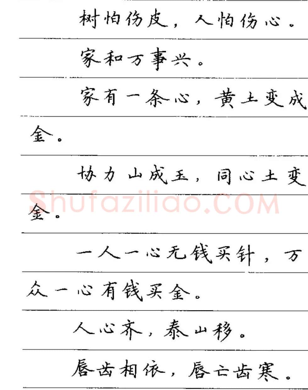卢中南钢笔字帖《谚语名句》楷书篇 | 硬笔书法字帖