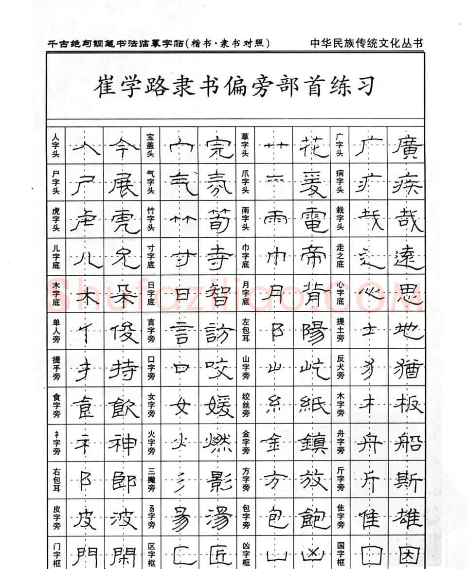 钢笔书法临摹字帖楷书隶书对照千古绝句 | 钢笔书法字帖