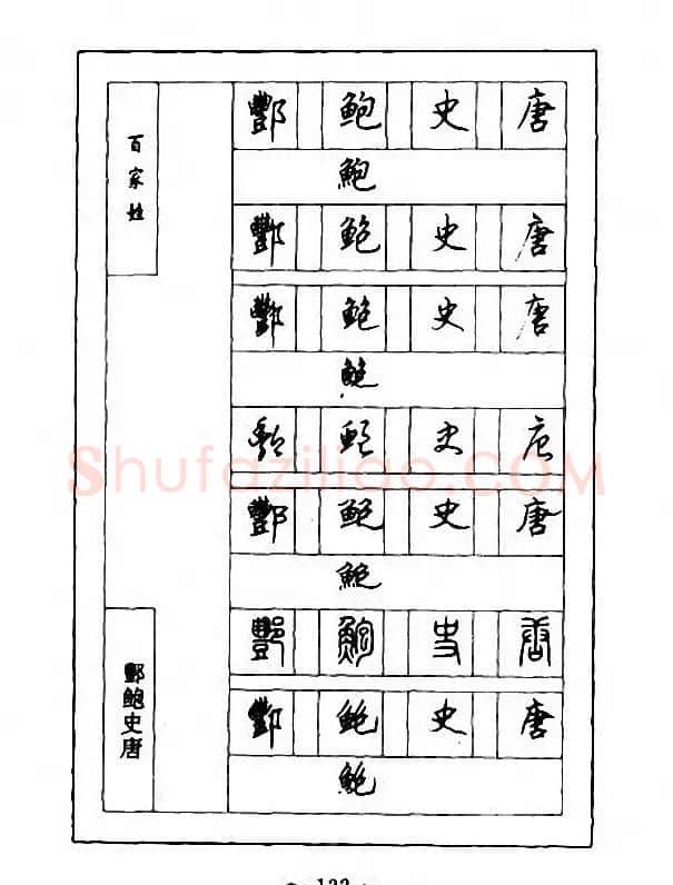 钢笔七体字帖《顾仲安书百家姓》 | 硬笔书法字帖