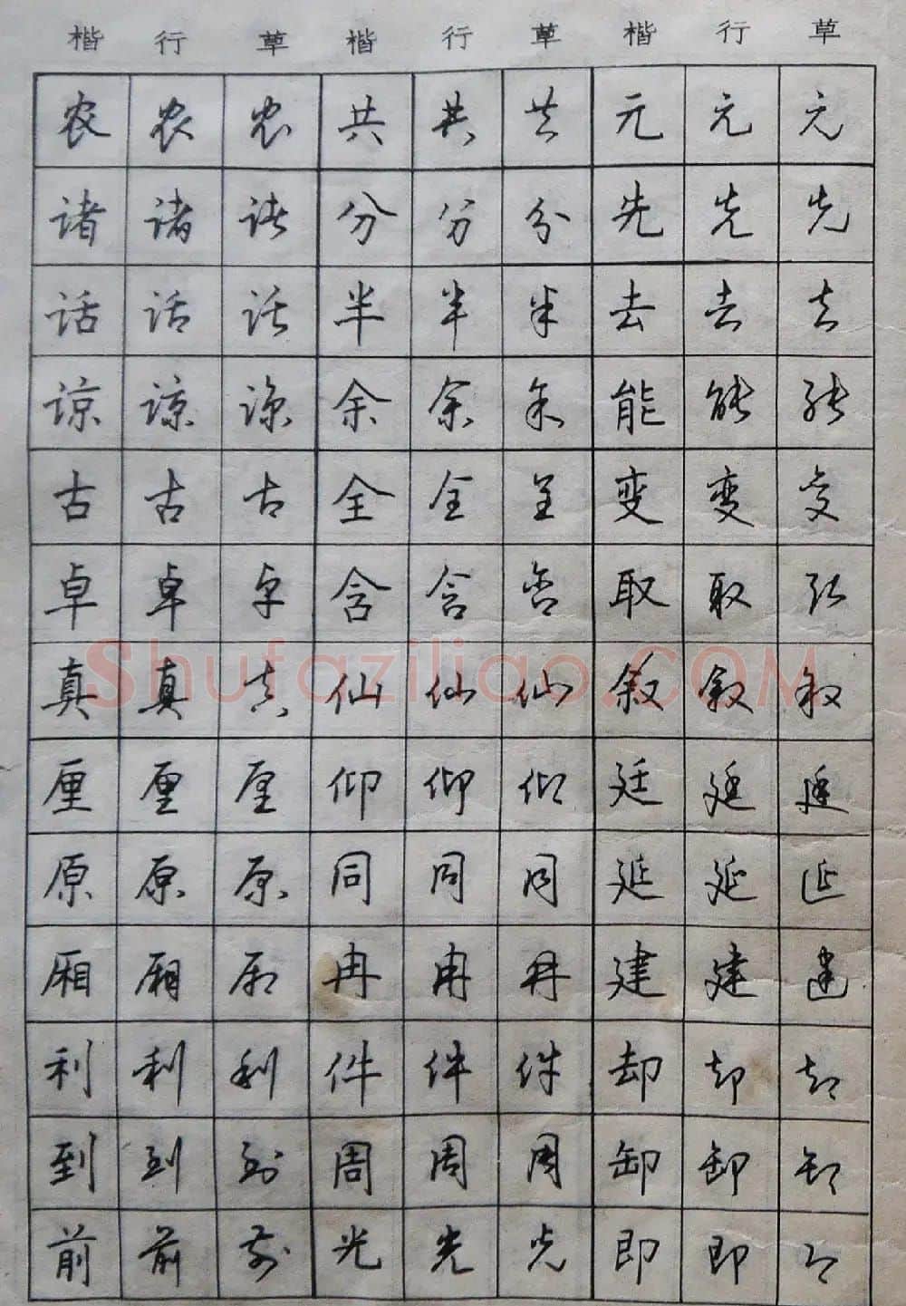沈鸿根楷书行书草书三体钢笔习字帖 | 钢笔书法字帖