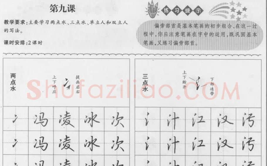 钢笔行书入门教材 | 钢笔书法字帖