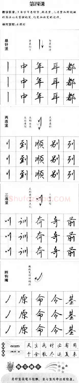 硬笔书法入门教程：基本笔画+行楷书法九课 | 硬笔书法字帖