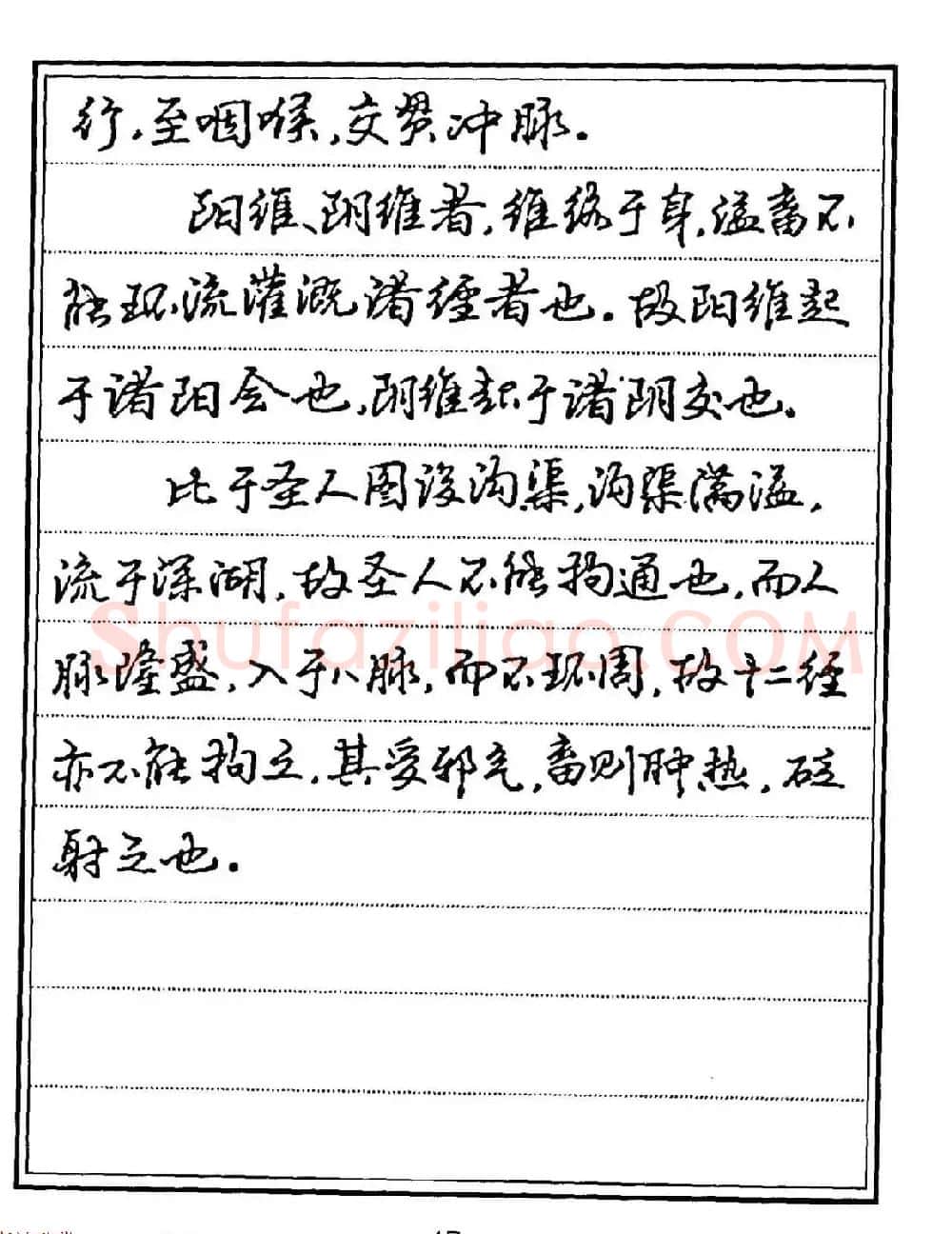 苏德生硬笔书法《中医经典钢笔字帖·难经》 | 硬笔书法字帖