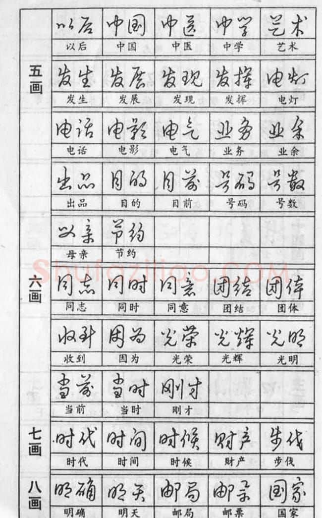 黄若舟经典字帖《怎样快写钢笔字》 | 硬笔书法字帖
