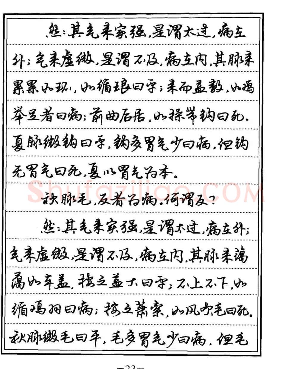 苏德生书法《中医经典钢笔字帖难经》 | 硬笔书法字帖